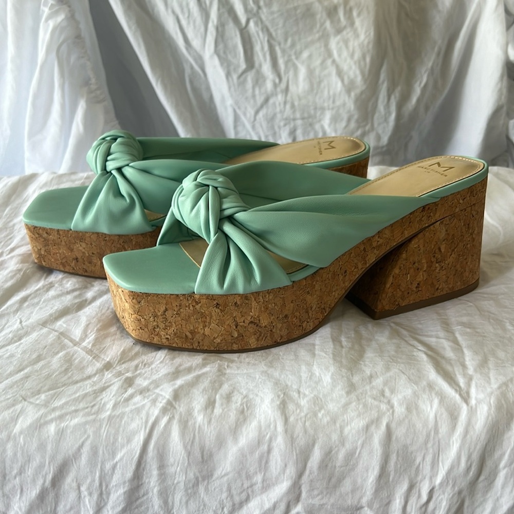 Marc Fisher blue chunky heel. Size 11. Never worn.